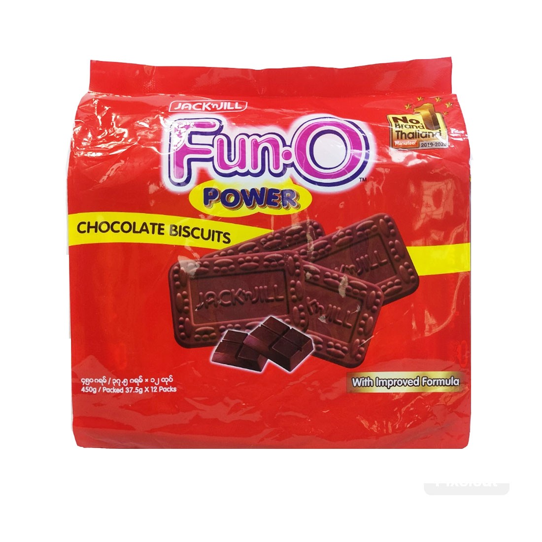 Jack'nJill Fun.O Chocolate Biscuits *37.5gx12'pcs