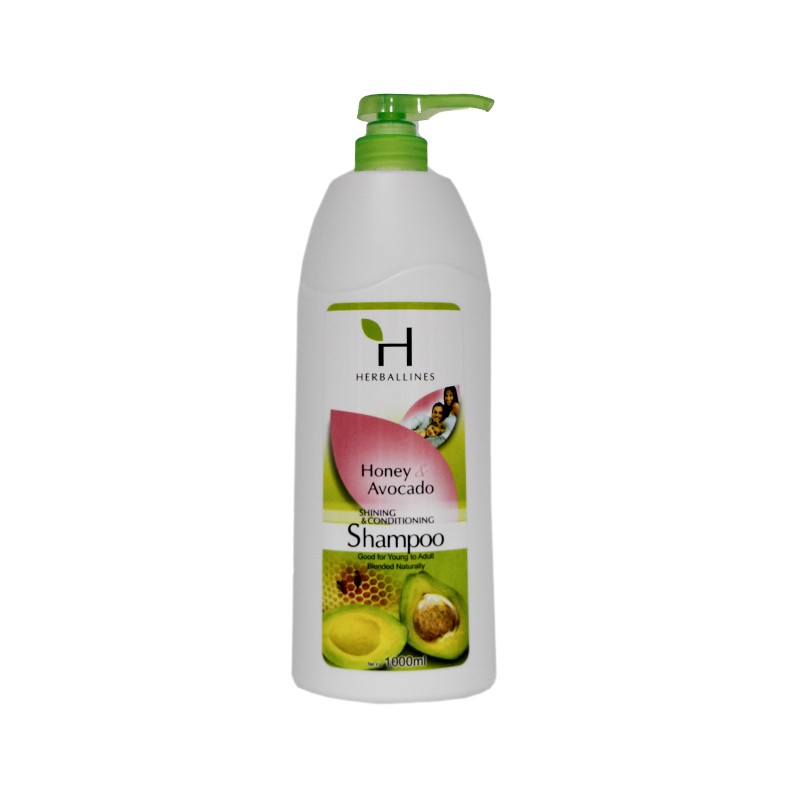 Herballines Honey & Avocado Shampoo 1000ml