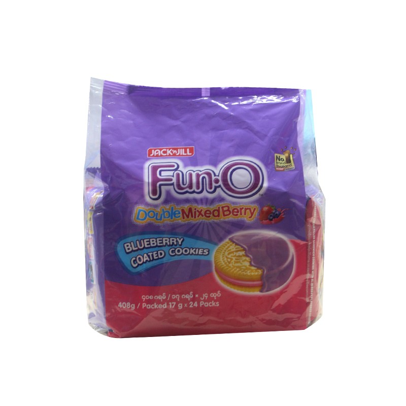 Fun O Double Mixed Berry Cookies 24pcs 408g