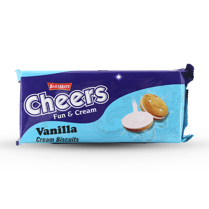 Bakemate Cheers Vanilla Cream Biscuit 180g