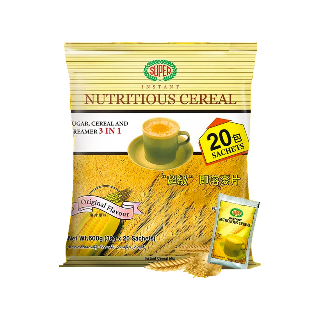 Super 3 in1 Nutritious Cereal 30g*20pcs (Original Flavour)
