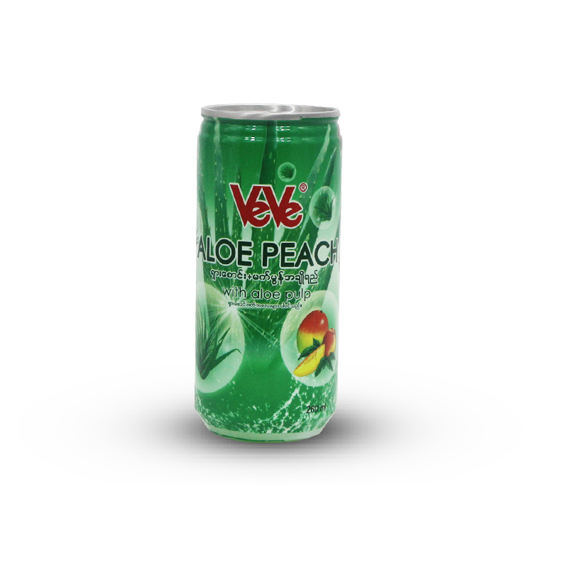 Ve Ve Aloe Peach Juice With Aloe Pulp 260ml
