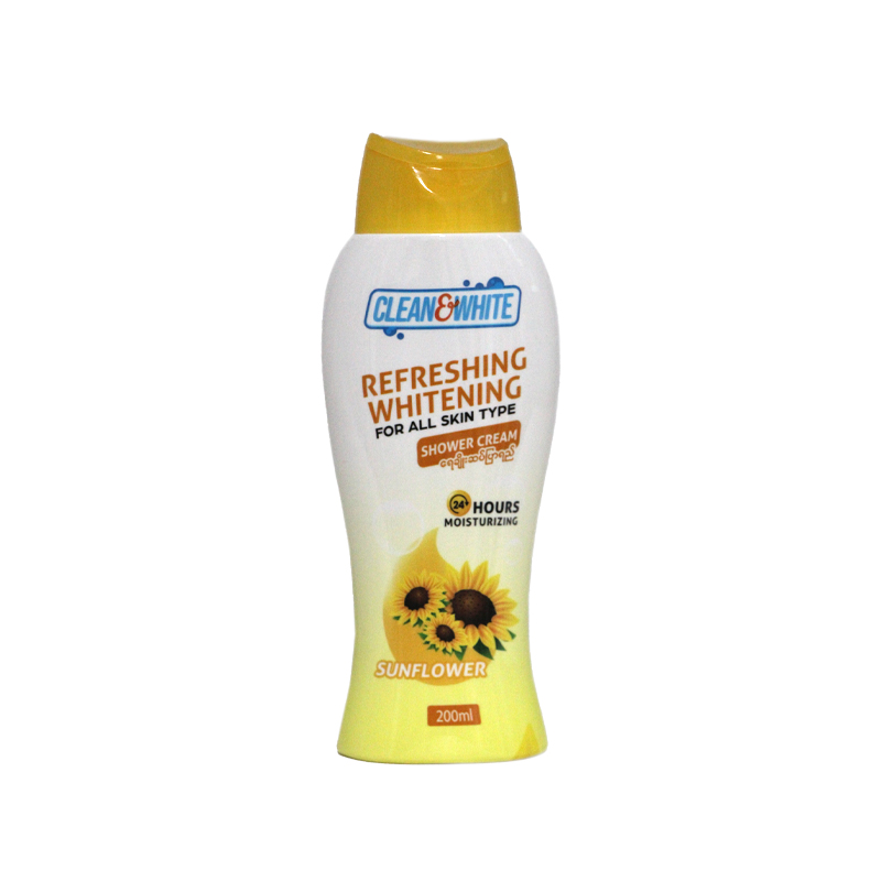 Clean & White Shower Cream 200ml (Sunflower)