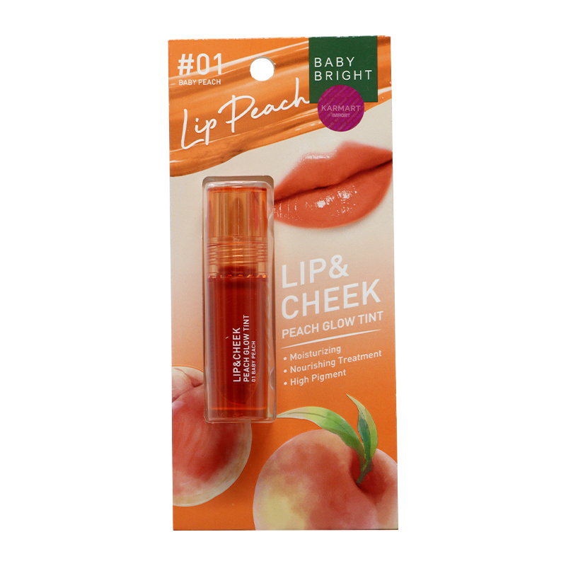 Baby Bright Lip & Cheek Peach Glow Tint (01 Baby Peach)