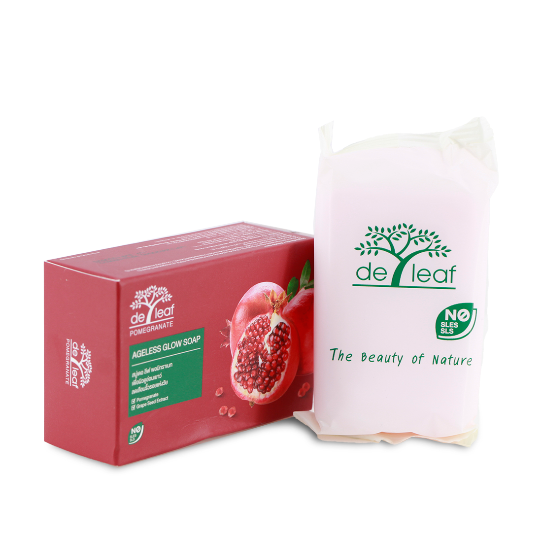 Deleaf Pomegranate Ageless Glow Soap 100g