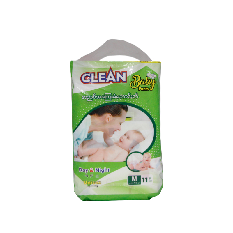 Clean Baby Pant Day & Night  M (11pcs)