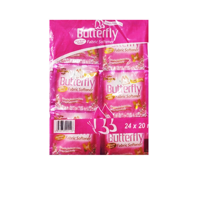 Butterfly Fabric Softener 20ml*24pcs (Floral Blossom)