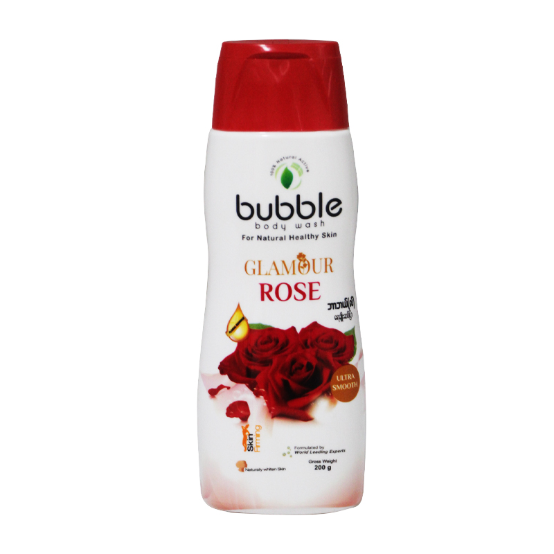 Bubble Glamour Rose Body Wash 200g