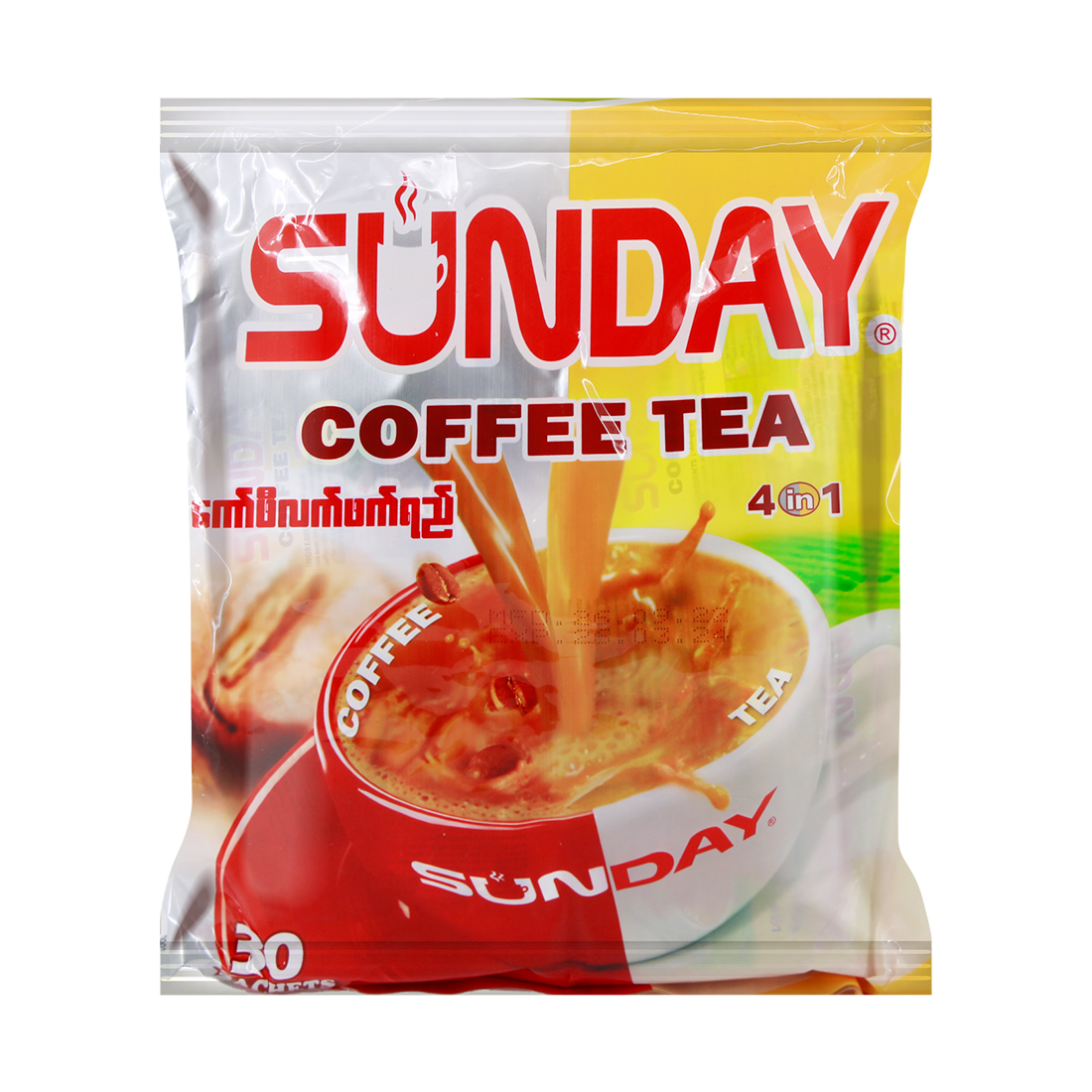 Sunday 4 in1 Coffee Tea 750g*30pcs