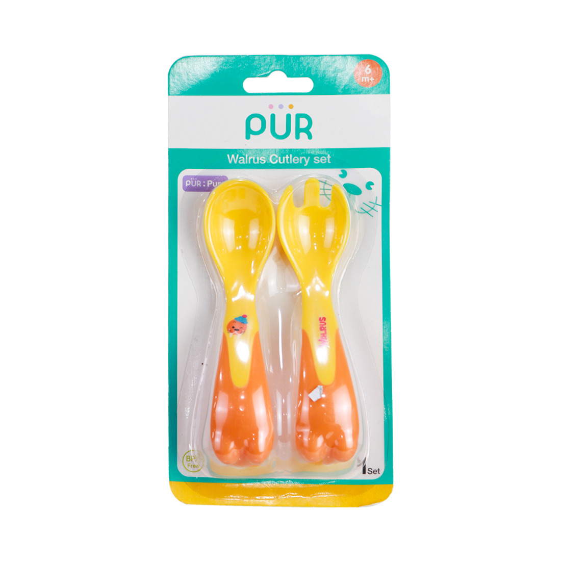 PUR Walrus Cutlery Spoon Set 2pcs