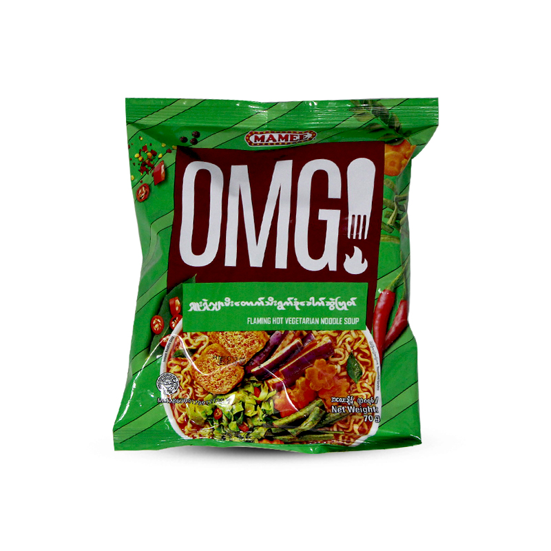 Mamee OMG Flaming Hot Vegetarian Noodle Soup 70g