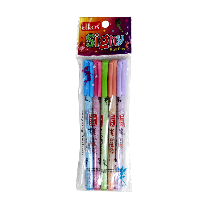 Elkos Signy Ball Pen 5pcs (Blue)