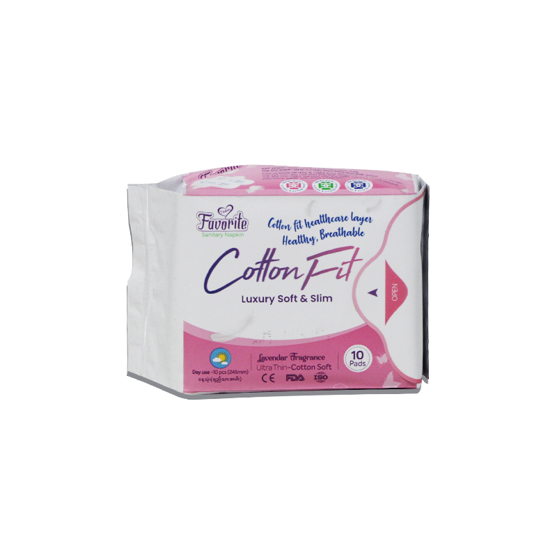 Favorite Teen Cotton Fit Day Sanitary Napkin 245mm (10pcs)
