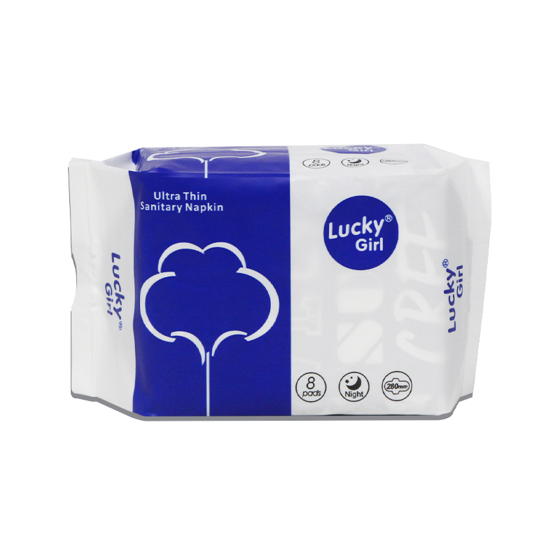 Lucky Girl Ultra Thin Night Sanitary Napkin 280mm (8pcs)